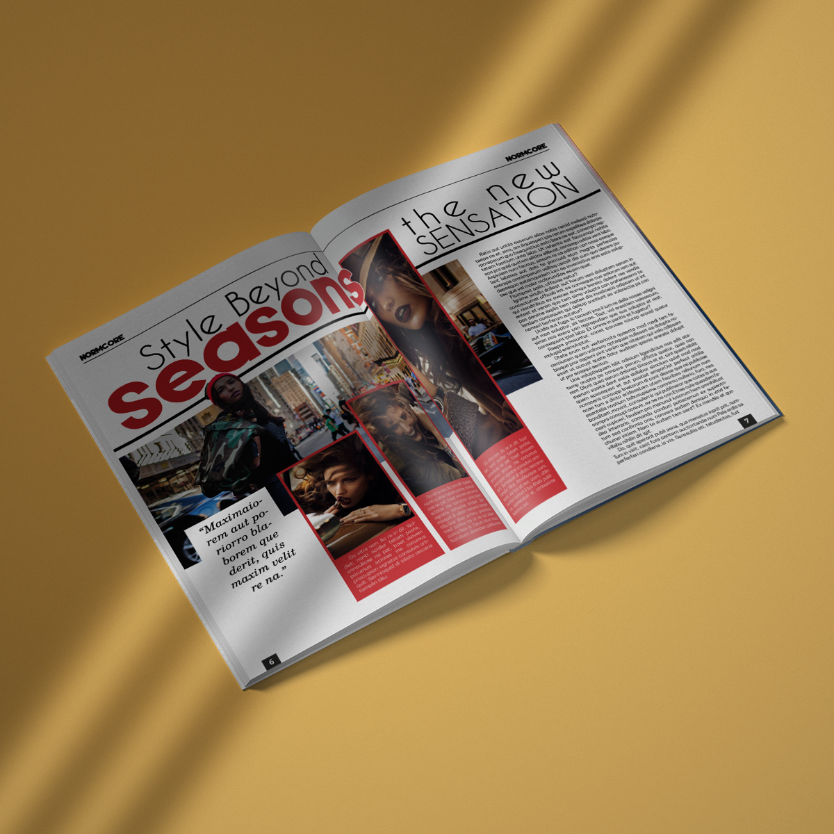 New york Fashion magazine designer