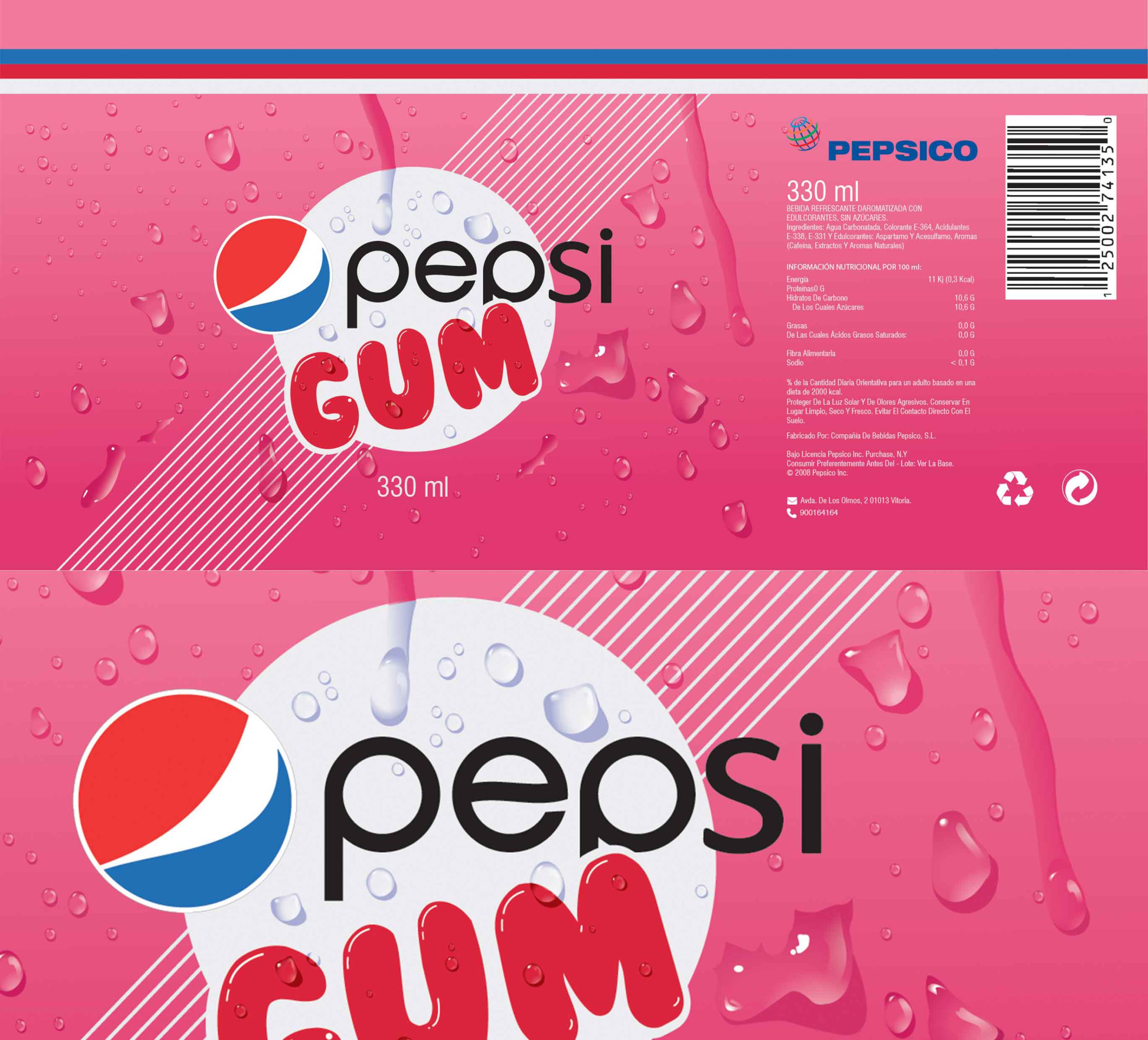 Pepsi retro soda pink